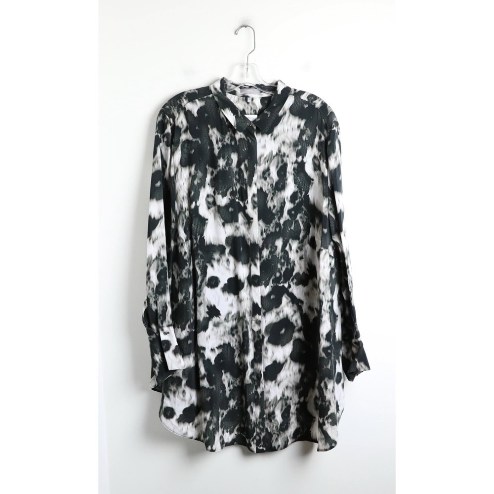 Nwt Erfo Tunic Shirt Abstract Print Blouse Plus Size Top Trendy 22 New Cupro